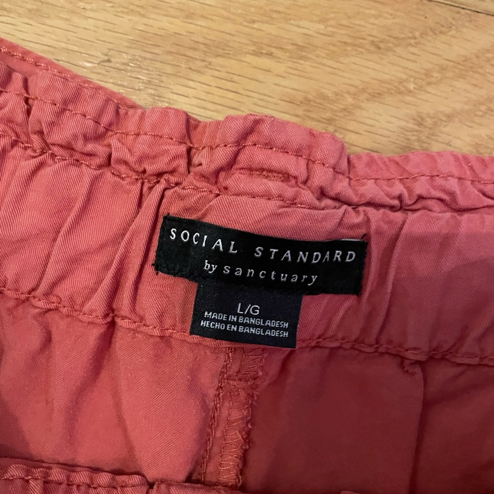 Social Standard By Sanctuary Women’s Straight Leg Trousers Size Large Copper - Picture 2 of 4